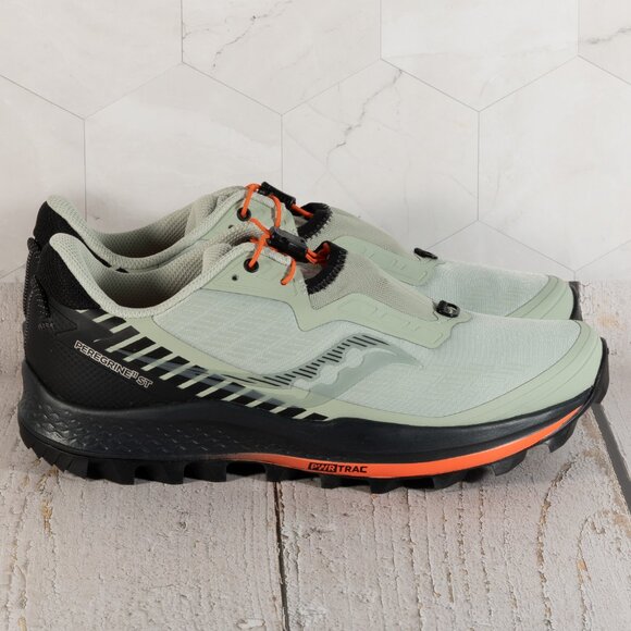 Saucony Men's Peregrine 11 St Trail Running Shoe, Tide/Black, Size 8 - Picture 2 of 14